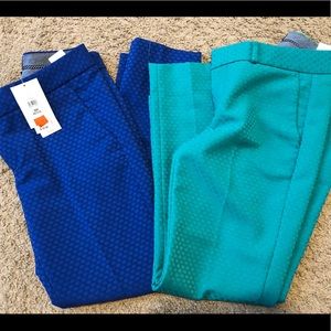 Banana Republic Dress Pants. 00P. Blue & Green.